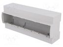 Enclosure: for DIN rail mounting; Y: 91mm; X: 213mm; Z: 53mm; ABS
