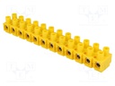 Terminal block; screw terminal; ways: 12; 1÷16mm2; terminals: 24
