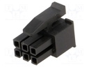 Plug; wire-board; female; Micro MATE-N-LOK; 3mm; PIN: 6; for cable