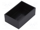 Enclosure: designed for potting; X: 30.5mm; Y: 45.5mm; Z: 16mm; ABS