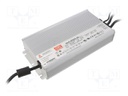 Power supply: switched-mode; LED; 600W; 30VDC; 20A; 90÷305VAC; IP67