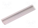 Profiles for LED modules; angular,recessed; white; L: 1m; 45°