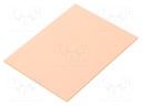 Laminate; hard paper; 1.6mm; L: 75mm; W: 100mm; Coating: copper