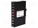 Industrial module: switch PoE Ethernet; unmanaged; 48÷55VDC
