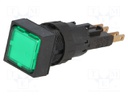 Control lamp; 16mm; RMQ-16; -25÷70°C; Ø16.2mm; Colour: green