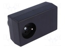 Enclosure: for power supplies; X: 71mm; Y: 120mm; Z: 45mm; black