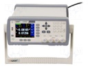 LCR meter; LCD 3,5"; R range: 0.0001÷99.9999MΩ; 0.05%; 10Hz÷20kHz