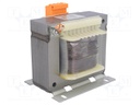 Transformer: mains; 300VA; 230VAC; 24V; Leads: terminal block; IP00
