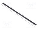 Pin header; pin strips; male; PIN: 25; straight; 5.08mm; THT; 1x25