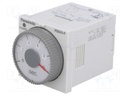 Timer; 0,04s÷10s; DPDT; 250VAC/3A; 24VDC; socket,on panel; PIN: 8