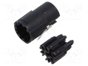 Connector: M17; female; contact insert; PIN: 6; crimped