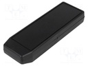 Enclosure: for remote controller; X: 49mm; Y: 149mm; Z: 22mm; black