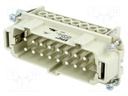 Connector: rectangular; male; EPIC H-BE; PIN: 16; 16+PE; 16A; 500V