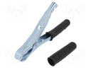 Crocodile clip; 120A; Grip capac: max.30mm; Overall len: 195mm