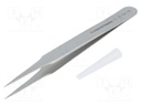 Tweezers; 120mm; Blades: straight,narrowed