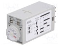 Timer; 0,05min÷10h; DPDT; 250VAC/7A; 24VDC; socket; -10÷50°C; PIN: 8