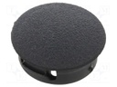 Accessories: stopper; H: 6.4mm; push-in,snap-fastener; black