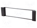 Radio mounting frame; Audi,Seat; 1 DIN; black