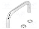 Handle; Mat: chromium plated steel; chromium plated; H: 43mm