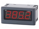 Voltmeter; digital,mounting; 0÷100V; Display: 4-digit LED; IP65