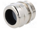 Cable gland; PG42; IP68; Mat: brass; Body plating: nickel