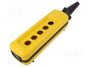Enclosure: for remote controller; X: 80mm; Y: 250mm; Z: 70mm; yellow