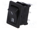 ROCKER; SPDT; Pos: 2; ON-ON; 10A/250VAC; black; none; 50mΩ; UL94V-2