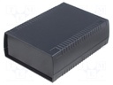 Enclosure: with panel; X: 136mm; Y: 185mm; Z: 60mm; ABS; black; IP54