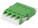 Connector: fiber optic; socket,coupler; single mode  (SM),quad