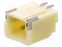 Socket; wire-board; male; 1mm; PIN: 2; SMT; 50V; 1A; tinned; 20mΩ