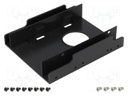Hard discs housing: 2,5" / 3,5"; 122x100x25mm