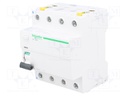 RCD breaker; Inom: 80A; Ires: 30mA; Poles: 4; 400V; Mounting: DIN