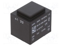 Transformer: encapsulated; 3VA; 400VAC; 15V; 200mA; Mounting: PCB