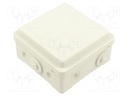 Enclosure: junction box; X: 100mm; Y: 52mm; Z: 100mm; wall mount