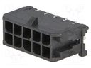 Socket; wire-board; male; Micro-Fit 3.0; 3mm; PIN: 10; THT; 5A; 600V