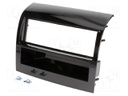 Radio mounting frame; Fiat; 1 DIN; black gloss