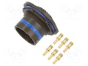 Connector: circular; D38999 series I; socket; male; PIN: 6; crimped