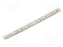 LED tape; RGB; 5050; LED/m: 60; 10.5mm; white PCB; IP65; 120°; 24VDC