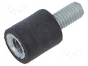 Vibration damper; rubber