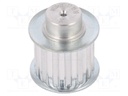 Belt pulley; T5; W: 16mm; whell width: 27mm; Ø: 1.45mm; aluminium