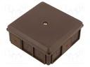 Enclosure: junction box; X: 90mm; Y: 90mm; Z: 37mm; wall mount; IP55