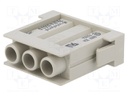 Connector: HDC; male; PIN: 3; module; Colour: grey; Modules: 1; 40A