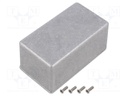 Enclosure: multipurpose; X: 65mm; Y: 115mm; Z: 55mm; aluminium; IP54
