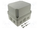 Enclosure: junction box; X: 155mm; Y: 179mm; Z: 158mm
