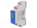 Timer; 1s÷100h; SPDT x3; 250VAC/6A; 12÷240VAC; 12÷240VDC; DIN; IP20