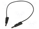 Test lead; 60VDC; 30VAC; 16A; insulated,with 4mm axial socket
