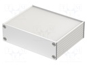 Enclosure: with panel; Filotec; X: 105mm; Y: 80mm; Z: 32mm; aluminium