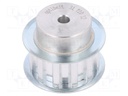 Belt pulley; T10; W: 16mm; whell width: 31mm; Ø: 36.35mm; aluminium