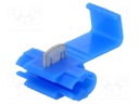 Quick splice; IDC; 1.5÷2.5mm2; for cable; blue; Variant: splitter