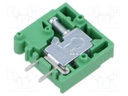 PCB terminal block; angled 90°; 5mm; ways: 1; on PCBs; 2.5mm2; 20A